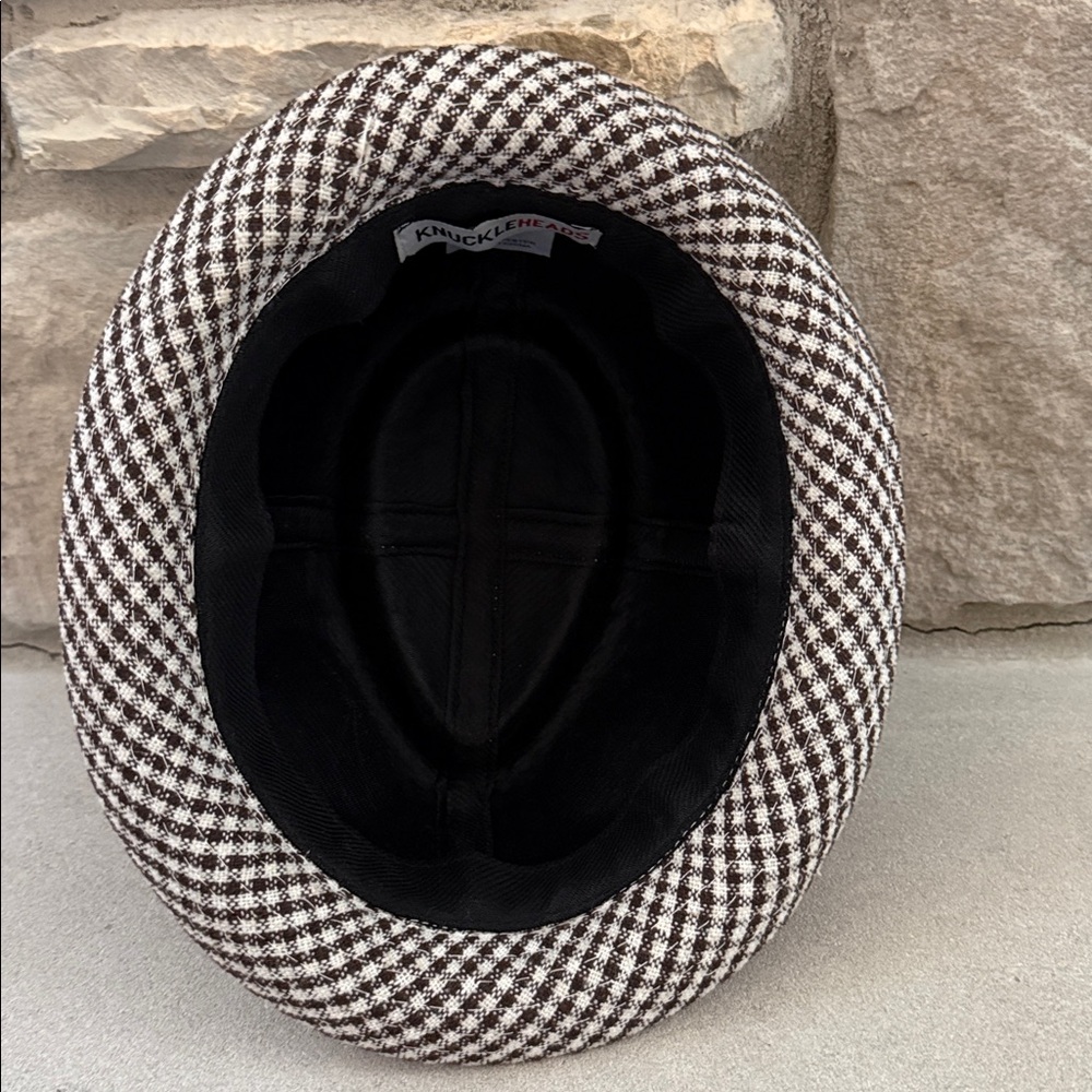 Knuckleheads Kids Houndstooth Fedora Hat Cap - Picture 4 of 6